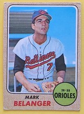 MARK BELANGER 1968 Topps #118 Baltimore Orioles
