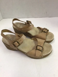 Sanita Sandals 463451 Daisy Davia Beige Leather Slingback US Size 6 - Picture 1 of 7