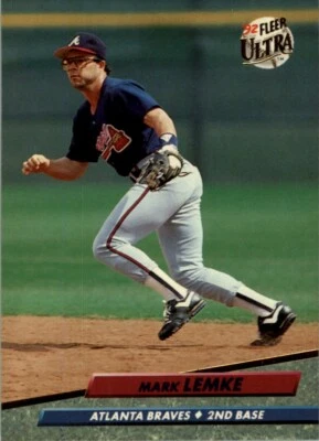 1992 Ultra MLB Mark Lemke #165 - Image 1 of 2