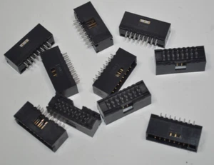Lot of 10 NEW 103169-6 AMP 16-Position Connector Shrouded Header - Picture 1 of 2