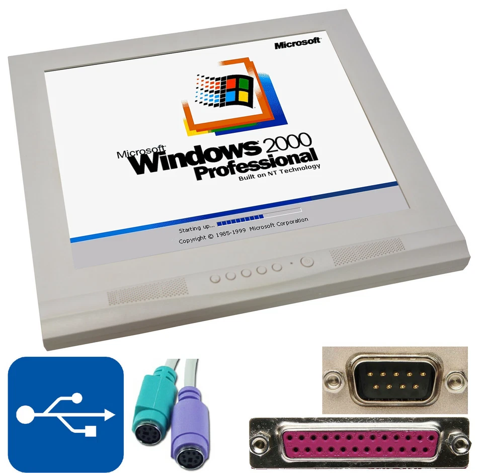 all-in-One Computer 1GHz CPU 17 " 43cm TFT 12V 40GB Hard Drive Windows 2000 #M4 - Image 1 of 1