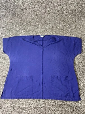 Blusa Médica Para Hombre Talla 3XL XXXL Azul Púrpura de Landau Usada en Excelente Condición Foto 1 de 4