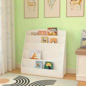Kids Childrens Book Shelf Wooden Storage Rack Organizer Bookcase Bookshelf Stand - Picture 1 of 8