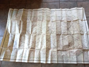 1911 Highway Map of Pennsylvania large 34 x 55 - Picture 1 of 11