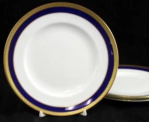 Grupo de 3 platos de pan y mantequilla Coalport Elite Royale - Imagen 1 de 4