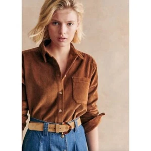 Sezane Max Cordhemd Caramel Größe 42 (US Damen 10) - Bild 1 von 7