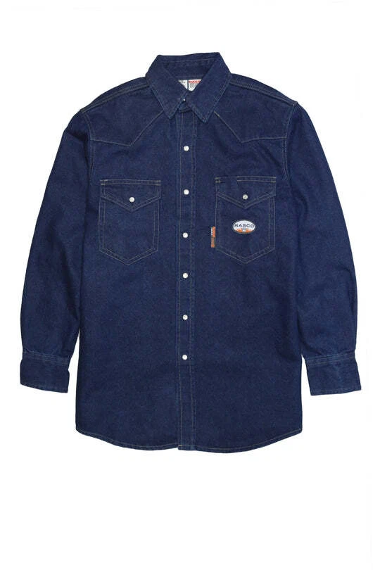 Camisa Jean FR SNAP Denim Para Hombres RESISTENTE A LAS LLAMAS Peso Pesado Nueva Con Etiquetas Foto 1 de 1