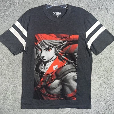 Camiseta Legend Of Zelda Link Quest Para Hombre Talla M Camiseta Gris Tears Of The Kingdom Foto 1 de 4