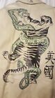 1987 Avenue Asian Tiger vs. Snake "American" Leather Men's Jacket Size 4XL OOP