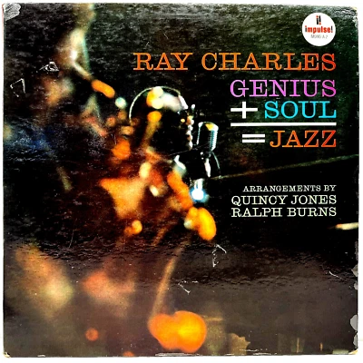 Ray Charles Genius + Soul = Jazz 1961 Vinyl Impulse Records 1st Press Mono - Image 1 of 4