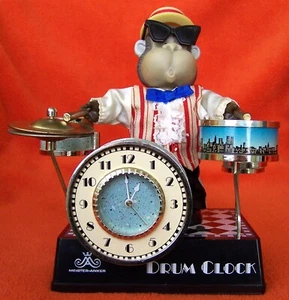Lustiger Wecker, Rarität, Meister Anker "Drum Clock", 1980er, frühe Version, alt - Bild 1 von 12