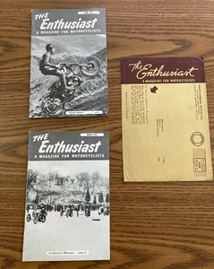 * März Juni 1957 The Enthusiast Harley Davidson Motorrad Magazin - Bild 1 von 2