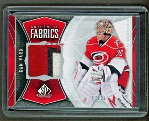 2009-10 SP Game Used Authentic Fabrics Patches #AFCW Cam Ward  17/35    *11341