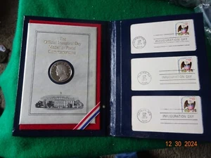 1977 JIMMY CARTER - OFFICIAL INAUGURAL DAY .999 FINE SILVER COMMEMORATIVE - Foto 1 di 8