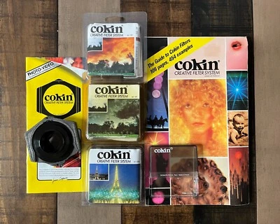 Cokin Filter Lot (3 Square 1 Circular) w/ Holder + Brochure + Guide - Image 1 of 4