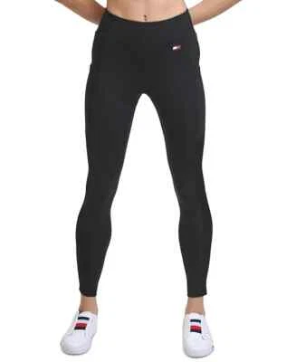 Tommy Hilfiger Women's High-Rise Pocket Full Length Leggings, Black, XS - Image 1 of 3