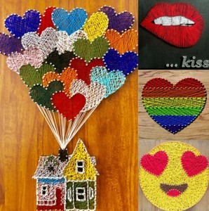 Handmade String Art Valentine/Birthday/Anniversary Cute Gift for Loving Him /Her