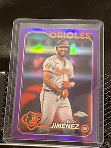 Eloy Jiménez 2024 Topps Chrome Update - rifrattore viola #123/250 #190 Orioles - Foto 1 di 2