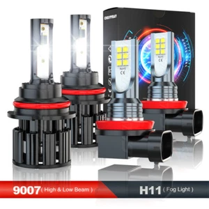 Para For  Nissan Xterra 2006-2015 Faros LED Hi / Lo +Kit de luces antiniebla - Foto 1 di 12