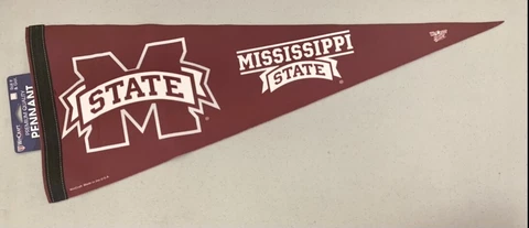 Mississippi State University Bulldogs 12"x30" Premium Pennant College Decor NEW Cover
