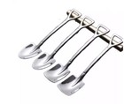 6 Shovel Teaspoon Set – Stainless Steel Spoons for Coffee, Dessert, Ice Cream