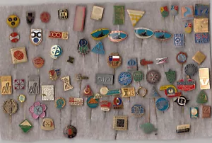 Vintage Eastern Europe pin badges Czech Republic Croatia Zagreb Mining Naradi - Picture 1 of 1
