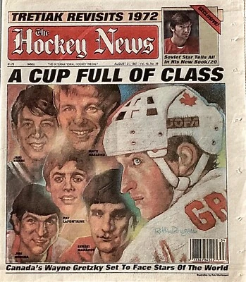 The Hockey News - August 21, 1987 - Canada Cup 1987 (Wayne Gretzky) Newsstand - Image 1 of 4