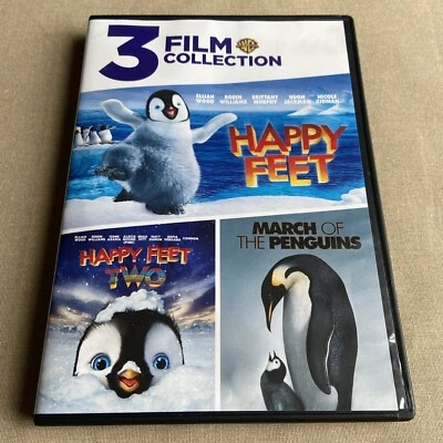 Happy Feet / Two 2 / March Of The Penguins (DVD 3-Film 2-Disc) Family Children's - Imagem 1 de 4