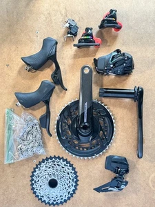 SRAM Force D2 AXS 12‑Speed Full Groupset – 46/33, 10‑36, ~400 Light Miles, FREE - Picture 1 of 19