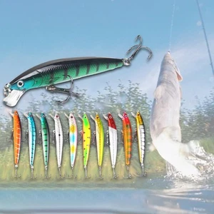 10x Fishing Baits Swimbait Bass Lures for Saltwater Freshwater Outdoor River - Picture 1 of 7
