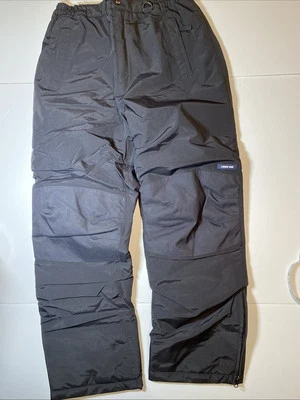 New Lands End Black Squall Waterproof Insulated Iron Knee Snow Pants Kids Sz 20 - Image 1 of 4