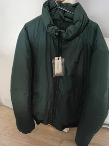 Chaqueta de bombardero Versace Collection verde azulado talla M plumón de ganso/pluma acolchada - Imagen 1 de 6