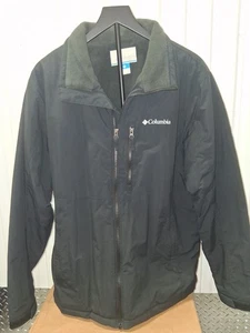 Columbia Sportswear Herren Jacke schwarz Fleece gefüttert Gr. L Full Zip Windbreaker - Bild 1 von 5