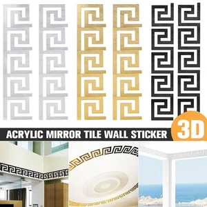 10-30 Stck. 3D Acryl Zum Selbermachen Spiegel Fliese Wandaufkleber Abnehmbare Abziehbilder Kunst Wandbild Dekor - Bild 1 von 10