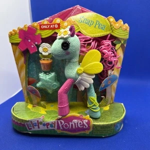 Rara nuova figura Lalaloopsy Ponies Snap Pea Horse Pegasus 5" Oopsies NOS #524633 - Foto 1 di 5