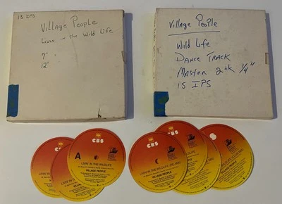 2 Village People 1988 Wild Life Master Reels 7" x 1/4" Tape & Labels - Image 1 of 4