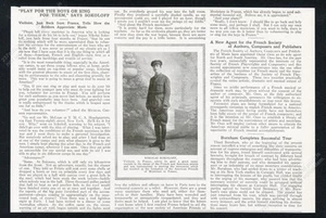 Nikolai Sokoloff 1918 foto música para soldados de la Primera Guerra Mundial entrevista artículo impreso de colección - Imagen 1 de 7