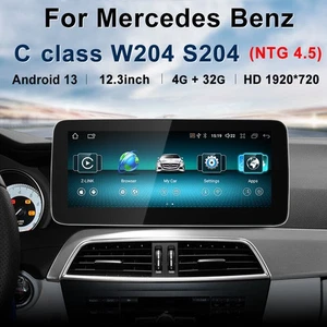 12.3" Android 13 Car Stereo Screen Carplay GPS for Mercedes Benz C Class W204 - Picture 1 of 14