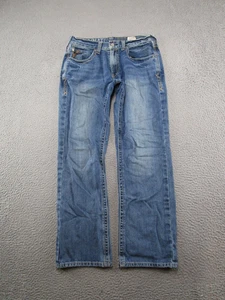 Ariat M5 Herren Straight Leg Western Denim Blau Jeans Größe 33x32 Workwear Lesen - Bild 1 von 14