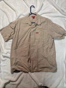Y2K Guess mens button up red stripes Large - Picture 1 of 10