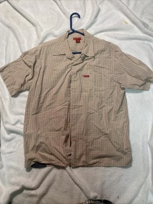 Y2K Guess mens button up red stripes Large - Image 1 of 4