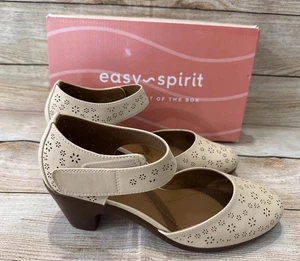 Easy Spirit Women's Caty3 Comfortable Heel Size 8.5 W Light Natural - Picture 1 of 11