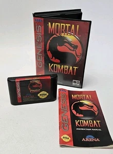 Mortal Kombat Sega Genesis Fighting Arena Complete CIB Tested 1992 Vintage - Picture 1 of 7