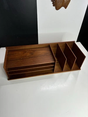 Danish Teak Mid-Century Modern Georg Petersens Mobelfabrik Desk Organizer - Image 1 of 4