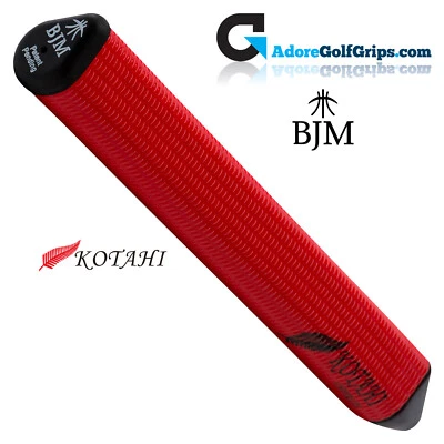 BJM Kotahi Untergröße 11 Zoll Jumbo Silikon Putter Griff - rot + GRATIS BAND