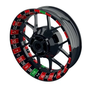 Pegatina de llanta moto Wheelsticker StuntRiding amarillo Supermoto - Imagen 1 de 2