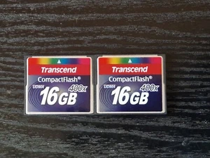 2 x 16GB Transcend 400x UDMA CF CompactFlash Flash Memory Cards - Picture 1 of 1