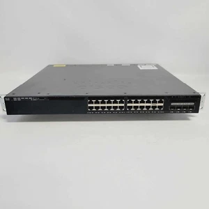 Conmutador Cisco WS-C3650-24PS-L 24 puertos PoE+ 3650 con alimentación de CA - 1 año de garantía - Imagen 1 de 3