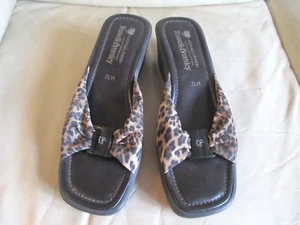 Donald J Pliner Russell & Bromley Animal Print Mules Wedge Sandals - UK 5 - Picture 1 of 16