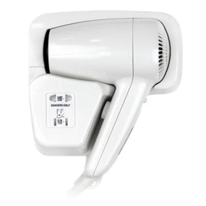 WALL OR DRAWER MOUNTED HAIR DRYER 1200W SHAVER SOCKET HOTEL GYM CHANGING ROOM - Picture 1 of 1